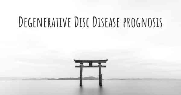Degenerative Disc Disease prognosis