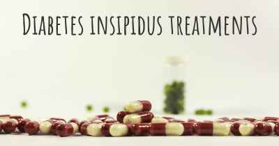 Diabetes insipidus treatments