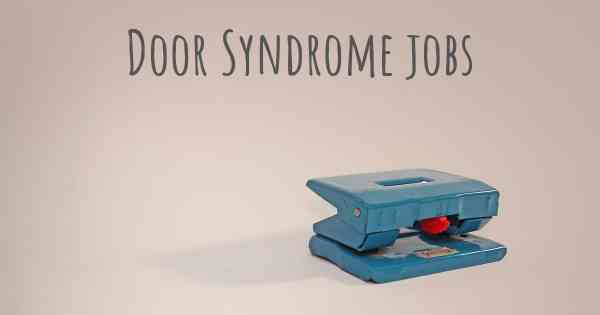 Door Syndrome jobs