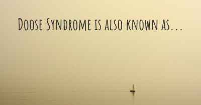 Doose Syndrome is also known as...