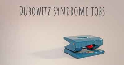 Dubowitz syndrome jobs