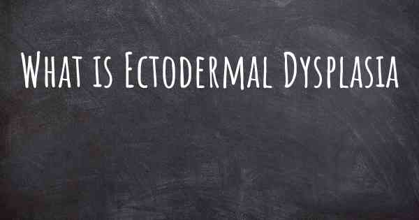 What is Ectodermal Dysplasia