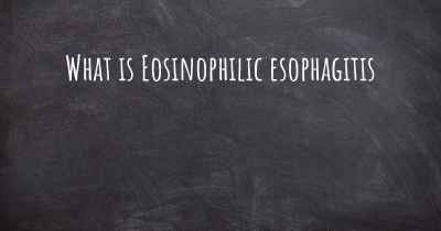 What is Eosinophilic esophagitis