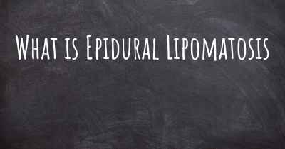 What is Epidural Lipomatosis