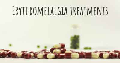 Erythromelalgia treatments