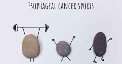 Esophageal cancer sports