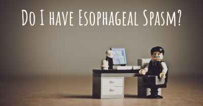 Do I have Esophageal Spasm?
