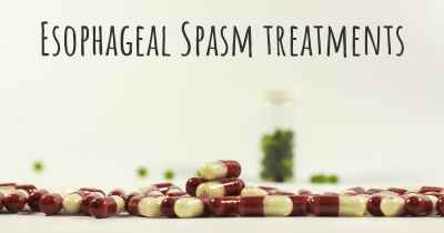 Esophageal Spasm treatments