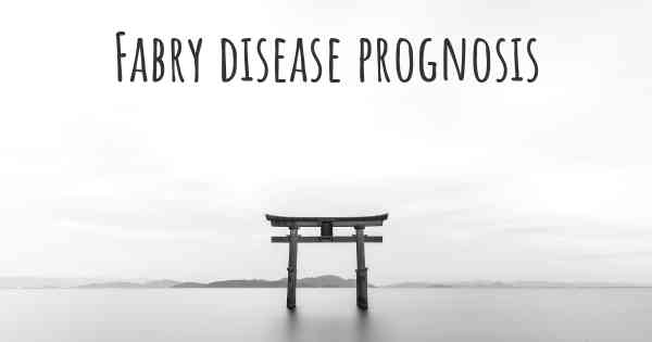Fabry disease prognosis