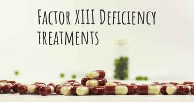 Factor XIII Deficiency treatments