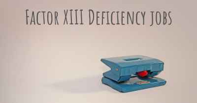 Factor XIII Deficiency jobs
