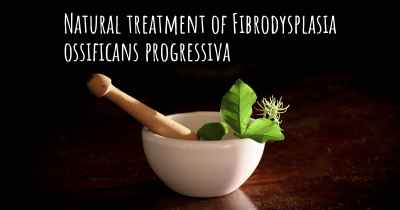 Natural treatment of Fibrodysplasia ossificans progressiva