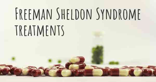 Freeman Sheldon Syndrome treatments