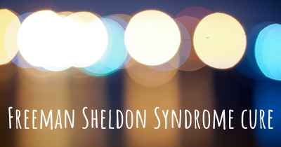 Freeman Sheldon Syndrome cure