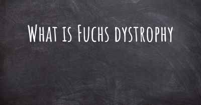 What is Fuchs dystrophy