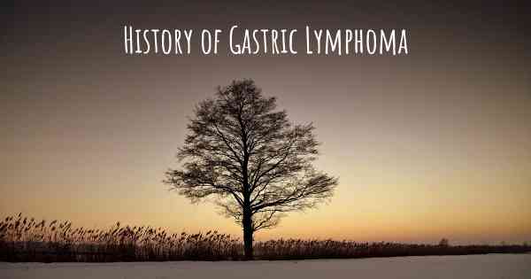 History of Gastric Lymphoma