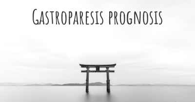 Gastroparesis prognosis