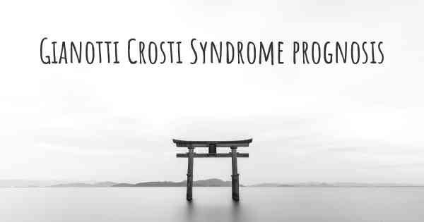 Gianotti Crosti Syndrome prognosis