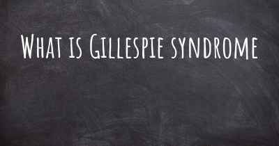 What is Gillespie syndrome