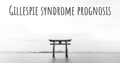 Gillespie syndrome prognosis