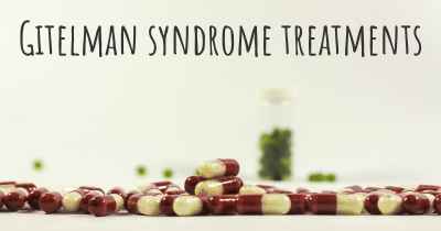 Gitelman syndrome treatments