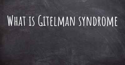 What is Gitelman syndrome