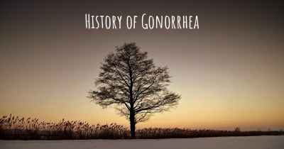 History of Gonorrhea