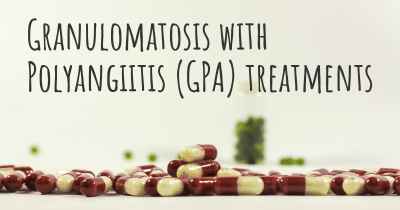 Granulomatosis with Polyangiitis (GPA) treatments