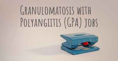 Granulomatosis with Polyangiitis (GPA) jobs