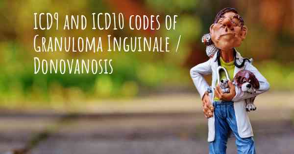 ICD9 and ICD10 codes of Granuloma Inguinale / Donovanosis