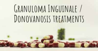Granuloma Inguinale / Donovanosis treatments