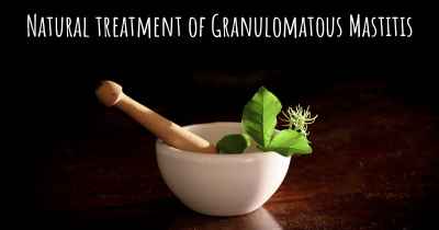 Natural treatment of Granulomatous Mastitis