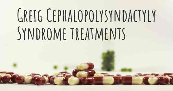 Greig Cephalopolysyndactyly Syndrome treatments