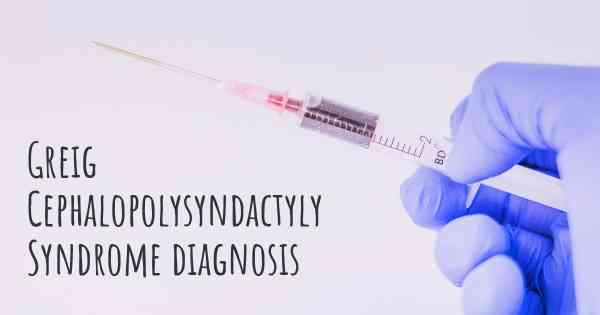 Greig Cephalopolysyndactyly Syndrome diagnosis