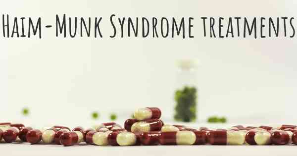 Haim-Munk Syndrome treatments
