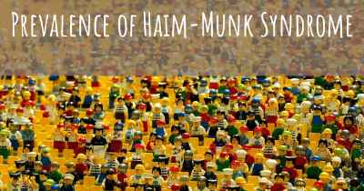 Prevalence of Haim-Munk Syndrome
