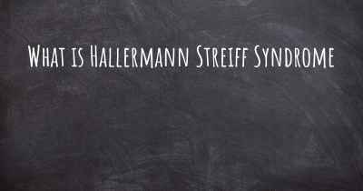 What is Hallermann Streiff Syndrome