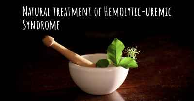 Natural treatment of Hemolytic-uremic Syndrome