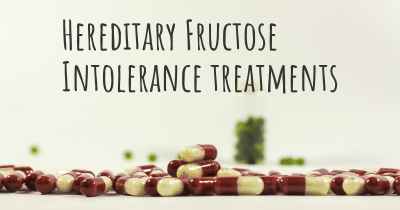 Hereditary Fructose Intolerance treatments