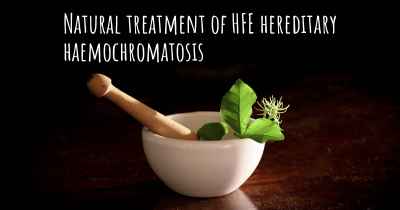 Natural treatment of HFE hereditary haemochromatosis