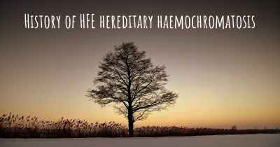 History of HFE hereditary haemochromatosis