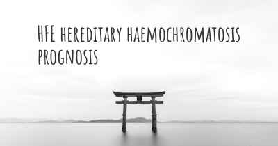 HFE hereditary haemochromatosis prognosis