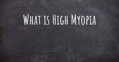 What is High Myopia