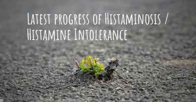 Latest progress of Histaminosis / Histamine Intolerance