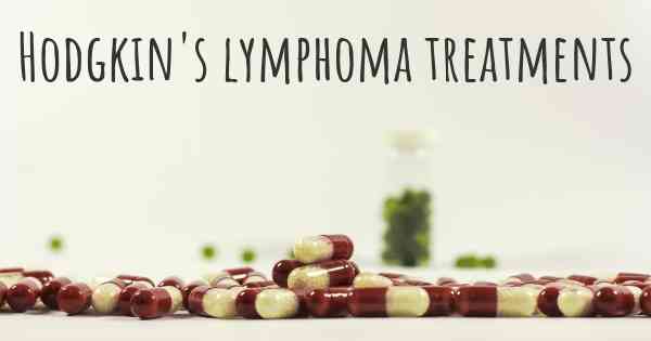 Hodgkin's lymphoma treatments