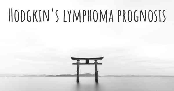 Hodgkin's lymphoma prognosis