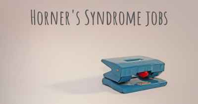 Horner's Syndrome jobs