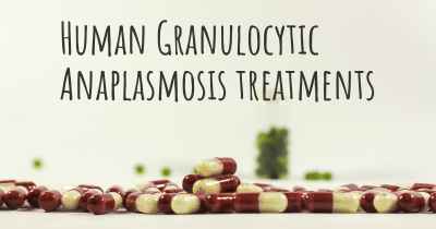 Human Granulocytic Anaplasmosis treatments