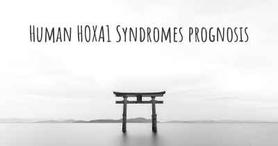 Human HOXA1 Syndromes prognosis