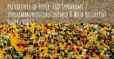 Prevalence of Hyper-IgD Syndrome / Hyperimmunoglobulinemia D With Recurrent Fever (HIDS)